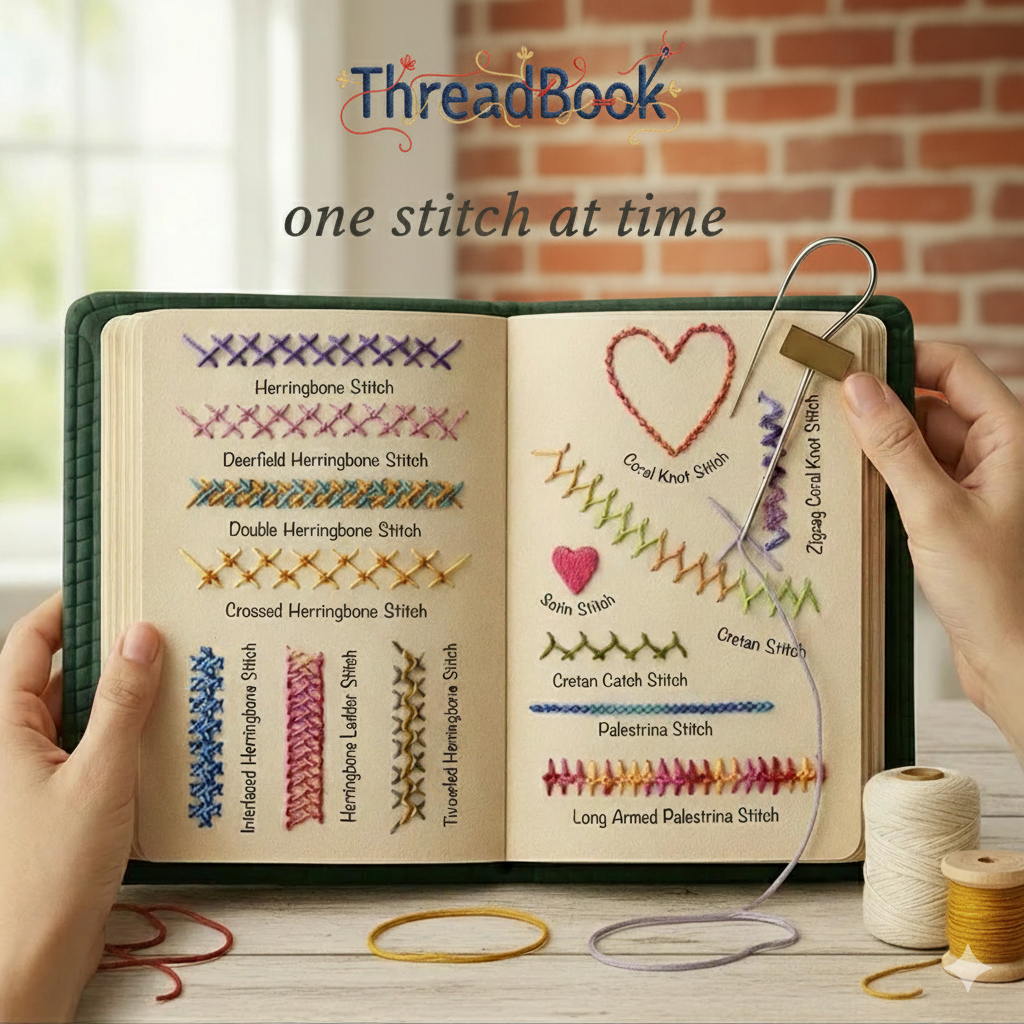 ThreadBook™ - Embroidery Stitch Book